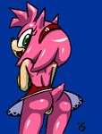  amy_rose anthro butt female hedgehog is_(artist) mammal presenting pussy sega solo sonic_(series) 