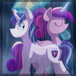  blue_hair cutie_mark duo equine female fj-c friendship_is_magic hair horn male mammal my_little_pony princess_cadance_(mlp) shining_armor_(mlp) unicorn winged_unicorn wings 