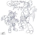  2014 after_sex anthro balls big_penis cum cum_string duo erection gay male miles_prower penis plain_background scratch scratch_(character) scratch_(sonic) sega sonic_(series) stroking transformation uncut wolfblade 