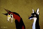  2012 ambiguous_gender animated canine culpeofox dancing fox mammal skull what yellow_eyes 
