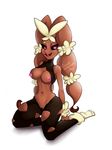  anthro breasts cosmicvanellope female lagomorph lopunny mammal mega_evolution mega_lopunny nintendo nipples pink_eyes pok&eacute;mon pussy rabbit solo tongue video_games 