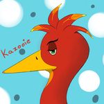  avian banjo-kazooie beak bird breegull feathers female green_eyes kazooie solo unknown_artist video_games 