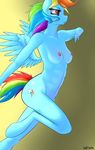 anthro anthrofied equine female friendship_is_magic mammal my_little_pony nude oneofyouare pegasus rainbow_dash_(mlp) solo wings 