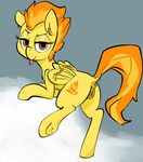  2014 anus butt equine female feral friendship_is_magic fur hair looking_at_viewer mammal mcsweezy my_little_pony orange_hair pegasus pussy solo spitfire_(mlp) tongue tongue_out two_tone_hair wings wonderbolts_(mlp) yellow_fur 