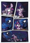  2014 cute equine female feral friendship_is_magic horn horse mammal mistydash my_little_pony princess_luna_(mlp) sleeping twilight_sparkle_(mlp) unicorn winged_unicorn wings 