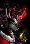  2014 crown equine feral friendship_is_magic fur green_eyes grey_fur hair horn king_sombra_(mlp) long_hair male mammal my_little_pony solo underpable unicorn 