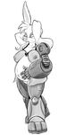  anthro big_breasts breasts bunnie_rabbot cyborg female lagomorph mammal nipples pregnant rabbit savageshark sega solo sonic_(series) wide_hips 