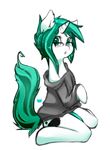  2014 animal_genitalia anthro bottomless clothed clothing cutie_mark equine erection eyewear friendship_is_magic fur girly glasses hair half-dressed hoodie horn horsecock kneeling looking_at_viewer male mammal my_little_pony penis pixel_grin scorci solo square_pupils teal_hair teal_penis unicorn 