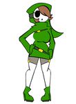  animated anthro belt boots bouncing_breasts breasts brown_hair clothing female hair hands_on_hips high_heels hood hoodie humanoid legwear mario_bros mask minus8 nintendo not_furry shygirl shyguy solo stockings sweater video_games wide_hips 