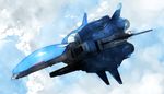  cloud day flying irem jack_hamster no_humans r-type r-type_final realistic science_fiction sky space_craft starfighter 