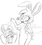  2014 anthro areola breast_expansion breasts bunnie_rabbot butt erect_nipples female hearlesssoul lagomorph mammal nipples nude rabbit sega solo sonic_(series) 