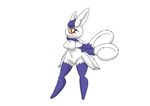  big_breasts bit-small blush breasts feline female hand_on_hip mammal meowstic multiple_tails nintendo nude plain_background pok&eacute;mon red_eyes solo video_games wide_hips 