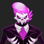  angry lewis_the_skeleton looking_at_viewer male mystery_skulls solo spirit 