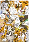  2014 anthro areola bear better_late_than_never big_breasts breasts comic daigaijin dialogue english_text erect_nipples feline female hug kung_fu_panda male mammal master_tigress nipples nude panda po pussy text tiger 