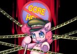  2014 bakki earth_pony equine female feral friendship_is_magic hat horse mammal my_little_pony pinkie_pie_(mlp) pony sign solo wisle 