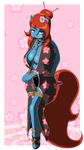  abstract_background anthro ball_gag bdsm bedroom_eyes big_breasts blue_fur bondage bound breasts clothing collar dekomaru equine fan_character feathers female fur gag hair hooves japanese_clothing kimono long_hair looking_at_viewer mammal my_little_pony pegasus red_hair rope solo standing sureibu tail_wrap wings yellow_eyes 