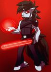  anthro crossover equine fan_character lightsaber male mammal my_little_pony pose red_eyes sith solo standing star_wars thegamercolt weapon 