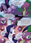  2014 butt censored color comic english_text equine female feral friendship_is_magic horse mammal my_little_pony penis pony pussy rarity_(mlp) spike_(mlp) text translated twilight_sparkle_(mlp) 