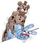  ahegao ambiguous_gender animatronic blush butt duo five_nights_at_freddy&#039;s five_nights_at_freddy&#039;s_2 freddy_(fnaf) fucked_silly hat machine male mechanical oil orgasm penetration robot saliva sex snaxattacks tears tongue tongue_out toy_bonnie_(fnaf) 