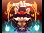  2014 anthro bat big_breasts blue_eyes breasts candy clothed clothing english_text female halloween hat hi_res holidays looking_at_viewer mammal nancher pumpkin rouge_the_bat sega solo sonic_(series) text wings witch_hat 