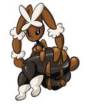  anaugi anthro big_butt black_sclera blush breasts butt female lagomorph looking_at_viewer lopunny mammal mega_evolution mega_lopunny nintendo pink_eyes pok&eacute;mon pussy rabbit solo video_games 