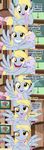  2014 beavernator comic cute derpy_hooves_(mlp) dinky_hooves_(mlp) english_text equine female feral friendship_is_magic horn horse mammal my_little_pony pegasus smile text unicorn wings 