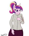  alpha_channel animated anthro bedroom_eyes big_breasts breasts clothing equine female flashing friendship_is_magic fur hair horn long_hair looking_at_viewer mammal multicolored_hair my_little_pony navel nipples pink_fur princess_cadance_(mlp) purple_eyes smile solo standing unicorn xanthor 