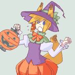  animal_ears animal_tail costume female fox_ears fox_tail halloween holidays humanoid jack_o&#039;lantern magic_user mammal pumpkin solo unknown_artist witch 