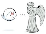  ... ambiguous_gender angel boo_(mario_bros) crossover doctor_who duo feral ghost hiding humanoid male mario_bros nintendo sculpture showdown spirit statue unknown_artist video_games weeping_angel wings 