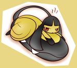  ambiguous_gender black_hair concave_(artist) hair mawile nintendo open_mouth pok&eacute;mon red_eyes solo teeth video_games 