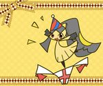  ambiguous_gender birthday black_hair concave_(artist) gift hair hat looking_at_viewer mawile nintendo open_mouth pok&eacute;mon red_eyes solo video_games 