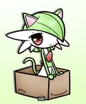  animal_ears anthro blush box cat_ears cat_tail concave_(artist) cosplay dress feline female fish furrification gardevoir mammal marine nintendo plain_background pok&eacute;mon red_eyes solo tuna video_games 