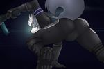  anthro bulge butt canine gun male mammal mkvero nintendo ranged_weapon solo star_fox video_games weapon wolf wolf_o&#039;donnell 