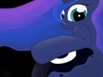  2014 butt cutie_mark equine female feral friendship_is_magic green_eyes hi_res hooves horn looking_at_viewer looking_back mammal my_little_pony princess_luna_(mlp) smile solo unicorn 