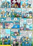  beach blue_hair comic english_text female fleetfoot_(mlp) fluttershy_(mlp) friendship_is_magic hair human humanized male mammal mauroz multicolored_hair my_little_pony outside pink_hair rainbow_dash_(mlp) seaside soarin_(mlp) spitfire_(mlp) text wonderbolts_(mlp) 