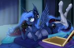  anthro butt cleavage clothed clothing equine female friendship_is_magic gamepad horn horse legwear mammal my_little_pony panties princess_luna_(mlp) skimpy stockings underwear winged_unicorn wings wojtovix 