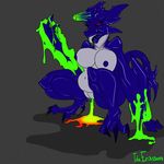  anthro brachydios breasts brute_wyvern female goo ida_eriksson monster_hunter pussy pussy_juice solo video_games 
