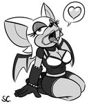  &lt;3 2014 anthro bat big_breasts blush breasts cleavage clothed clothing female mammal open_mouth rouge_the_bat saltcore sega solo sonic_(series) 
