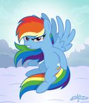  2014 angry equine female feral friendship_is_magic godoffury looking_at_viewer mammal my_little_pony pegasus rainbow_dash_(mlp) solo wings 
