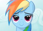 2014 bedroom_eyes culu-bluebeaver equine female feral friendship_is_magic horse looking_at_viewer mammal my_little_pony pegasus rainbow_dash_(mlp) smile solo wings 