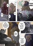  bear bomb_(artist) censored chubby comic duo feline gay lion male mammal panda 