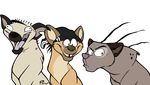  alpha_channel derp ed ed_edd_n_eddy edd eddy feral fur furrification grey_fur group hat hurr hyena male mammal pain-hyena plain_background smile tan_fur teeth transparent_background unamused unibrow 