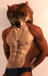  abs alpha_and_omega anthro anthrofied briefs canine christian clothed clothing edit garth half-dressed male mammal muscles oystercatcher7 pecs photo_manipulation photomorph solo topless underwear wolf 