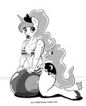  2014 anthro ball bikini clothing digital_media_(artwork) equine female food friendship_is_magic horn ice_cream looking_at_viewer mammal my_little_pony princess_luna_(mlp) solo swimsuit unicorn zwitterkitsune 