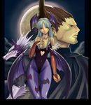  capcom darkstalkers demitri_maximoff gallon jon_talbain moon morrigan_aensland night vampire_(game) 