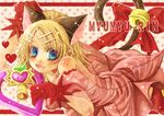  animal_ears bad_id bad_pixiv_id bell blonde_hair blue_eyes bow cat_ears cosplay dress gloves hair_ornament hairclip heart kagamine_rin mew_ichigo mew_ichigo_(cosplay) red_gloves ribbon ruuko_(artist) short_hair smile solo tail tail_bow tokyo_mew_mew vocaloid 
