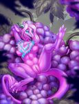  acidapluvia anthro breasts dragon female fruit grapes horn niku nipples nude pussy solo tongue 