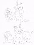  2014 black_and_white changeling equine eyewear fan_character fangs female feral fluffle_puff friendship_is_magic glasses hair holes horn horse jewelry joey-darkmeat male mammal monochrome my_little_pony piercing plain_background pony queen_chrysalis_(mlp) rarity_(mlp) shaving sketch slit_pupils unicorn white_background wings 