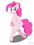  blue_eyes cutie_mark equine female feral friendship_is_magic hair hi_res horse howl_echoes looking_at_viewer mammal my_little_pony pink_hair pinkie_pie_(mlp) plain_background pony smile solo 