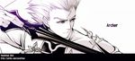  archer bow_(weapon) character_name fate/stay_night fate_(series) male_focus solo watermark weapon web_address yaoshi_jun 